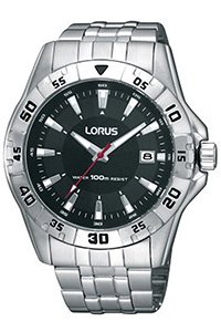 Lorus RXH49HX9 Men's Silver Stainless Steel Band Wrist Watch, Bracelet