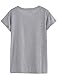 FV RELAY Womens Summer Fashion Loose Tops Han.Gry Short Sleeve Gray T-Shirt (M)