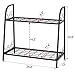 FaithLand 2-Tier Indoor/Outdoor Metal Plant Stand, Flower Pots Holder, Plant Display Rack, Stand Shelf, Shoe Organizer, Utility Storage Organizer Rack