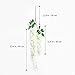 Unomor 12 PCS Wisteria Artificial Flowers Fake Hanging Flowers Vine Garland for Wedding Decorations - 3.25 Feet
