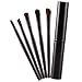Mokale 5 pieces Professional Eyeshadow Brush Makeup Kit Designer Cosmetic Eye Makeup Tools with Luxury Case Synthetic & Goat Hair Stylish Ergonomic Handles At Home or Travel