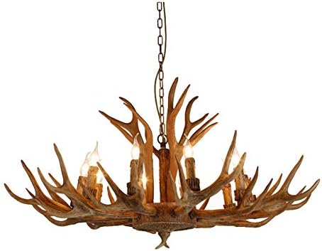 Beautiful Chandeliers,Rural Countryside Antler Chandeliers, Vintage Style,12 Light Chandeliers,Living Room,Bar,Cafe, Dining Room (No Bulbs) [Energy Class A]