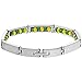 Stainless Steel Link Santeria Inside Green Yellow Orula Babalawo Bracelet 8