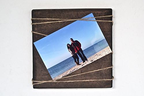 Rustic Picture Frame 4 x 6, Twine Instagram Picture Photo Holder