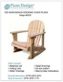 Child Adirondack Rocking Chair Woodworking Plans,Trace & Cut , #ODF22
