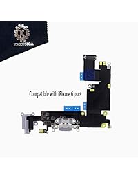 Kakusiga - Cable de carga USB original para iPhone 6 (incluye micrófono y conector de audio para auriculares), color negro
