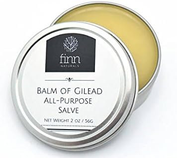 Finn Naturals Organic Balm of Gilead All Purpose Salve Cream for Dry Skin, Aches and Pains 2 oz