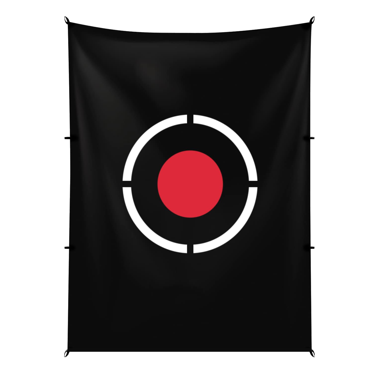 Kapler Golf Target Cloth Golf Hitting Target Cloth 5' x 6' Golf Training Target Aid Target Cloth Golf Practice Stretcher（Black）