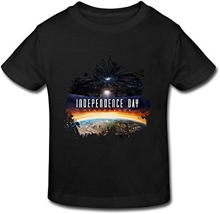SHUA BABY Kid's Toddler Independence Day 2 T-Shirt Age 2-6 Black 2 Toddler
