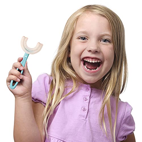 MtsDJSKF Kids UShaped Toothbrush, All Rounded Children U Shape