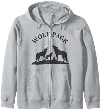 wolf howl harmony パーカー フーディー グレー M Amazon.com: Wolf Zip Up Hoodie Men Women - Howl More Wolf Lover