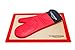 Silicone Oven Mitt + silicone Baking Mat set 2 in 1 by MAMAswag | Both Great for cooking and grilling