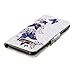 ZSTVIVA Galaxy S8 Case, S8 Case, Wallet Case Cover Diamond Tower PU Leather Credit ID Card Bumper Magnetic Flip Protective Skin Shell for Samsung Galaxy S8 Blue White Butterfly