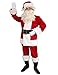 ADOMI Santa Claus Costume for Men Adults Santa Suit 11pcs Mens Red Deluxe Christmas Clause Outfit Cosplay Vacation Suits Set 2XL