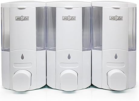 Lavish Lather Soap &amp; Shower Gel Dispenser, Shampoo Dispenser 3 Chamber, Lotion Dispenser (3-in-1)