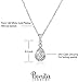 Bonita Jewelry 14k White Gold Plated Dainty Necklace - Teenage Girl Gifts - Cubic Zirconia Necklace for Teen Girls