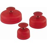 Kuhn Rikon Pocket Maker Dough Crimper and Cookie Cutter Set, Red