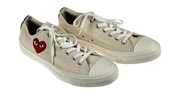 converse comme des garçons white