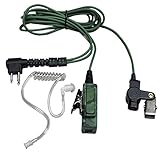 MaximalPower RHF MOT 2PIN HQ(CF) 2-Way Radio Camouflage Headset Earpiece for Motorola