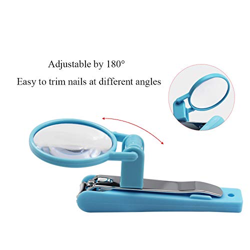 Extra Large Nail Clippers with Magnifying Glass Stainless Steel