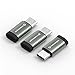 [Pack of 3] USB-C to Micro USB Adapter with Metal case, TANGGOOD Type-C Adapter with 56kΩ Resistor, Syncs and Charges for Galaxy S8, LG G5, Google Pixel, Nexus 5X/6P and More