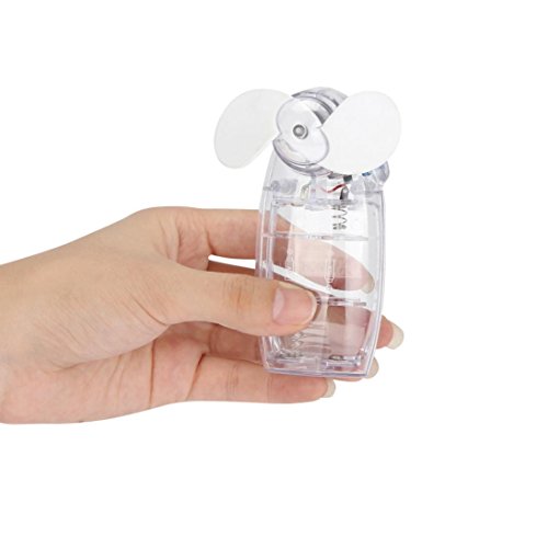 AMA(TM) Personal Portable Handheld Mini Fan Battery Operated Air Conditioner Cooler (White) - Thumbnail 3