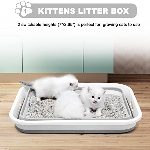 Maohegou Large Cat Litter Box for Kittens to Senior Cat, Cat Travel