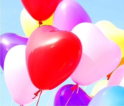 20pcs 10" Heart Shaped Balloons Assorted Colors wedding, Birthday Party, Decoration Balloons