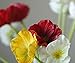 FatColo Artificial Poppy Flowers, Fresh Fake Poppy Flowers Bouquets for Wedding Holiday Bridal Home Party Decor Bridesmaid(Yellow, Piece of 10)