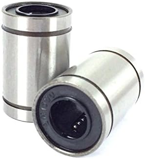 PDTech LMUU Linear Bearings 4-pack: LM8UU 8mm, LM10UU 10mm, LM12UU 12mm (LM10UU (10mm bearing ID))