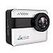 Action Camera, Andoer 4K WiFi 2.31 inch Full HD LCD Touchscreen with 20MP Novatek 96660 Chipset Suppport Gyroscope Anti-Shake 5X Zoom, 170 Wide-Angle Lens and Waterproof Hard Case