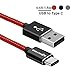 Braided USB Type C Cable, BlitzWolf 6.6 ft Reversible USB 2.0 to USB-C Data and Charger Cord for Nexus 5X 6P, OnePlus 2, Nokia N1, Xiaomi 4C, Zuk Z1, Apple Macbook Red