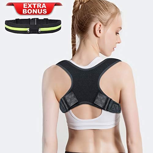 [2019 New Version] Posture Corrector for Women Men - FDA Approved Back Brace - Amdieu Posture Brace - Effective Comfortable Adjustable Posture Correct Brace