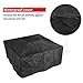femor 32'' Fire Pit Table Outdoor, Multifunctional Patio Backyard Garden Fireplace Heater/BBQ/Ice Pit, Square Stove with Barbecue Grill Shelf and Waterproof Cover