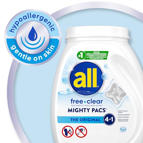 all free clear Laundry Detergent Pacs for Sensitive Skin, 66 Count, 2-Pack photo 9