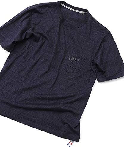 Amazon メンズ ビギ Denham Men S Bigi 天竺インディゴネイビーカットソー 01ネイビー 03 L Tシャツ カットソー 通販