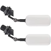 Cxztcl Standard 1/2 Inch NPT Float Ball Valve for Ponds，Auto Water Tank | Thread Automatic Water System Filler，Plastic Float Valve，Automatic Water Level Control,Fountain Float,Livestock Water Trough