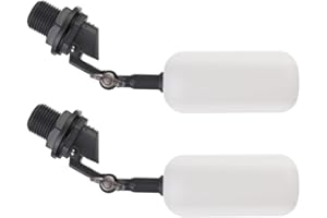 CXZTCL Cxztxcl Float Valve,1/2 Inch Automatic Water System Filler，Adjustable Arm for Ponds,Float Ball Valve,Plastic Float Valve，Automatic Water Level Control,Fountain Float,Livestock Water Trough