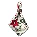 DII Woodland Holly Christmas Holiday Kitchen & Table Décor, Napkin Set, 20x20, Poinsettia & Christmas Greenery, 6 Count