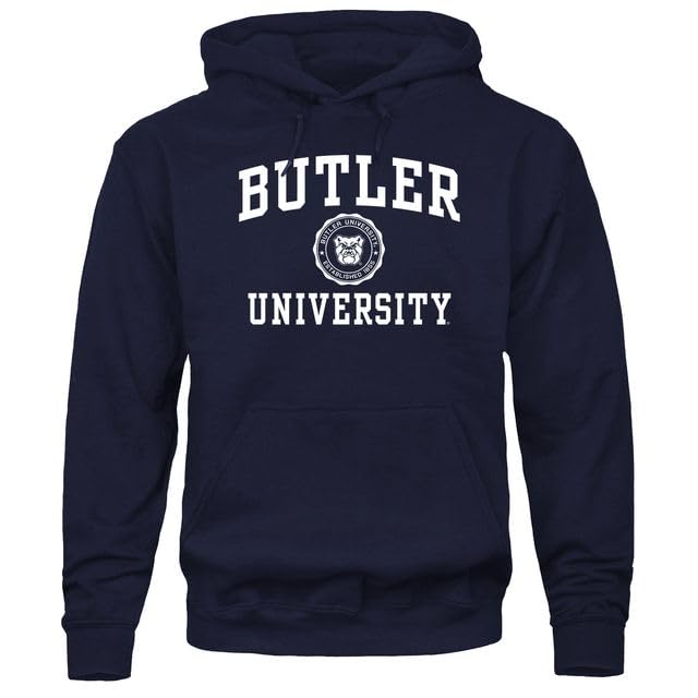 Barnesmith Butler University Bulldogs Hooded Sweatshirt, Heritage, Navy, Small Image