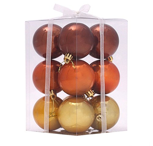 Liliany Pack of 12 Pcs Shatterproof Christmas Tree