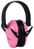 Boomstick Gun Accessories Folding Earmuff Noise Safety Hearing Protection, Pink