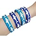 CocoHut 18 PCS Shark Party Kid's Rubber Wristband,Party Supplies, Birthday Party Stretch Bracelets, Accessories,Kids Birthday Party Supplies, Prize Rewards Gifts Decorations