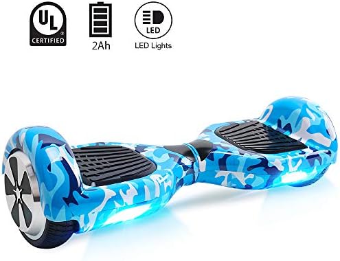 Windgoo 6.5 Inch Hoverboard with LED light, Two Wheels Self Balancing Scooter for Kids and Adults