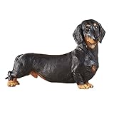 Collections Etc Cute Daschund Statue, Black