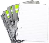 Q-Connect Executive A5 Plus 80 Leaf Ruled Feint and Margin Spiral Pad Pack of 5 view 2