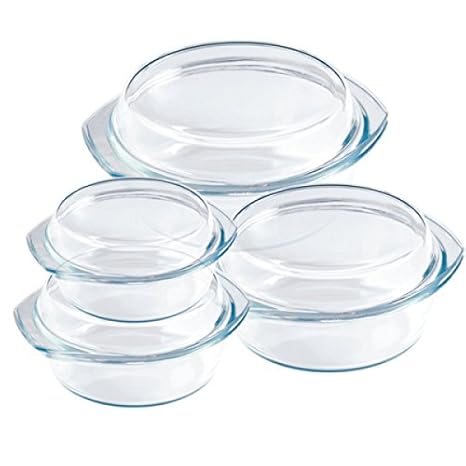 Haushalt International - Juego de 8 recipientes para hornear ...