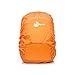 Jepeak Waterproof Backpack Rain Cover, 25L-35L Daypack Rainproof Dustproof Protector Raincover (Elastic Adjustable) for Hiking Camping Traveling, Orange