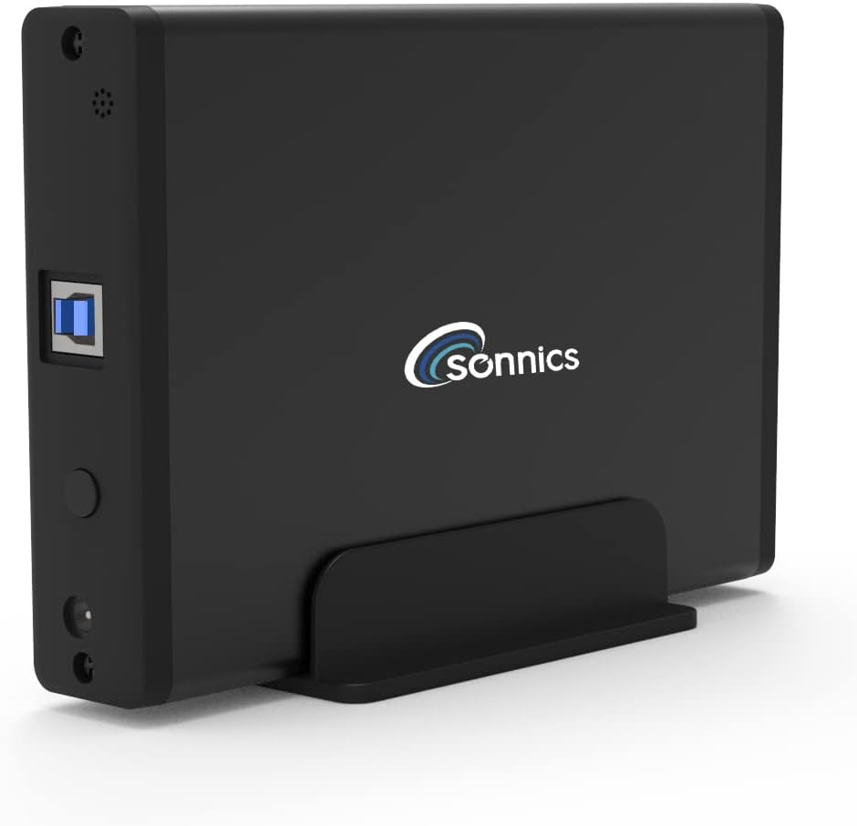 Sonnics 3TB External Hard Drive USB 3.0 for Xbox One PS4 PC Mac Black