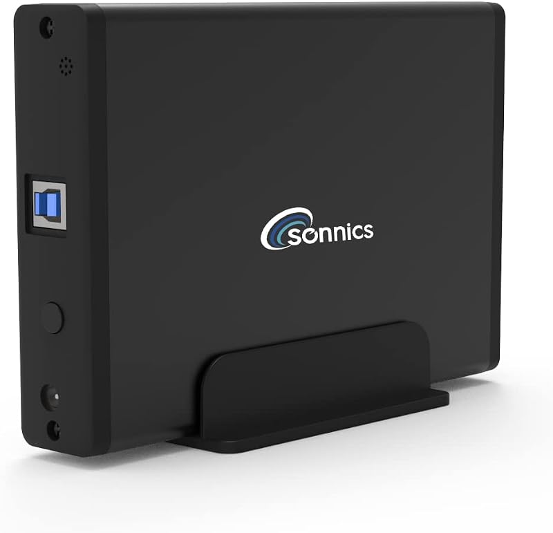 Sonnics 3TB External Hard Drive USB 3.0 for Xbox One PS4 PC Mac Black